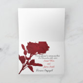 Carte de modèle d'annonce de fiançailles (Intérieur)