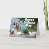 Carte de modèle de photo de taureau élaphe pour la (Devant)