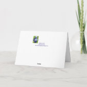 Carte de modèle d'iris de maman de joyeux (Dos)