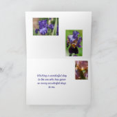 Carte de modèle d'iris de maman de joyeux (Intérieur)