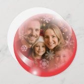 Carte de Modèle photo de Noël (Devant / Derrière)