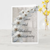 Carte de modèle pour le 2ème anniversaire de maria (Fleur jaune)