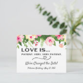 Carte de modification de date du mariage, Modifier (Debout devant)