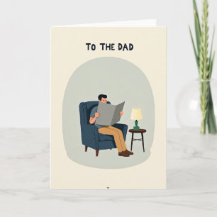 Carte de moment cosy pour la fête des pères