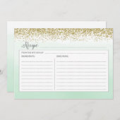 Carte de monnaie et de recette d'or (Devant / Derrière)