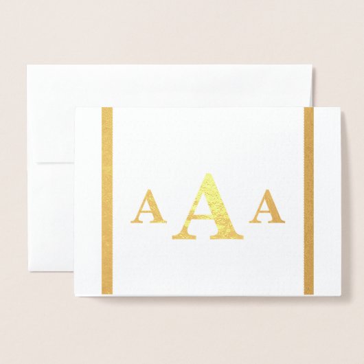 Carte de monogramme HAMbyWG (Devant avec enveloppe)