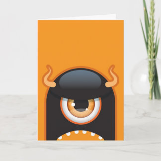 Carte de monstre de Halloween