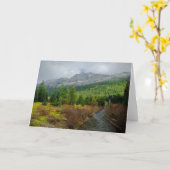 Carte de montagne avec devis (Fleur jaune)