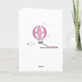 Carte de montgolfière pour petite fille nouvelle a (Dos)