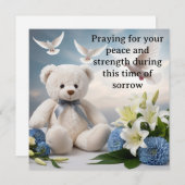 Carte De Mort Et De Sympathie (Devant / Derrière)