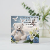 Carte De Mort Et De Sympathie (Debout devant)