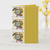 Carte de mosaïque d'or (Fleur jaune)