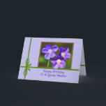 Carte de Mother's Birthday<br><div class="desc">These lovely little flowers Photographed à Madison, dans le New Jersey. They make a beautiful cover for a birthday greeting card.</div>