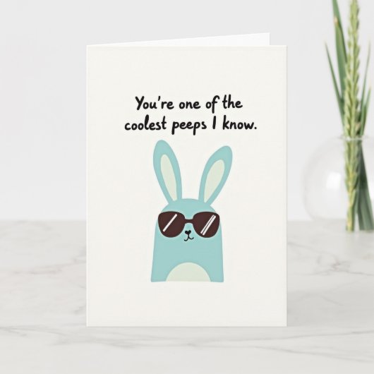 Carte de motif ami bleu cool (Devant)