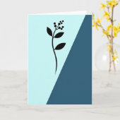 Carte de motif Chevron Nature (Fleur jaune)