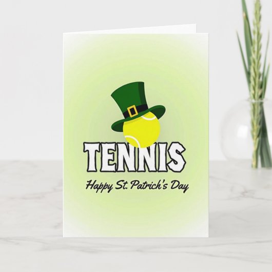Carte de motif de chapeau de tennis (Devant)