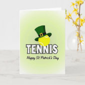 Carte de motif de chapeau de tennis (Fleur jaune)