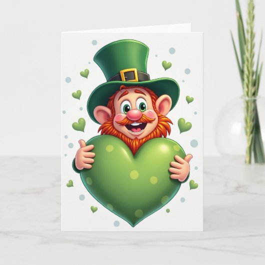 Carte de motif de cœur de lutin (Devant)