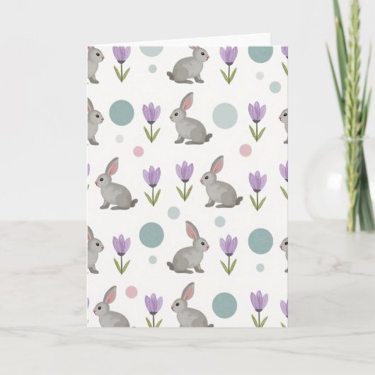 Carte de motif de créature de printemps doux (Devant)