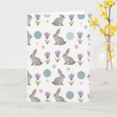 Carte de motif de créature de printemps doux (Fleur jaune)