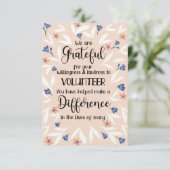 carte de motif de la semaine d'appréciation du bén (Debout devant)