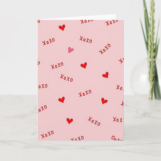 Carte de motif doux Xoxo (Devant)