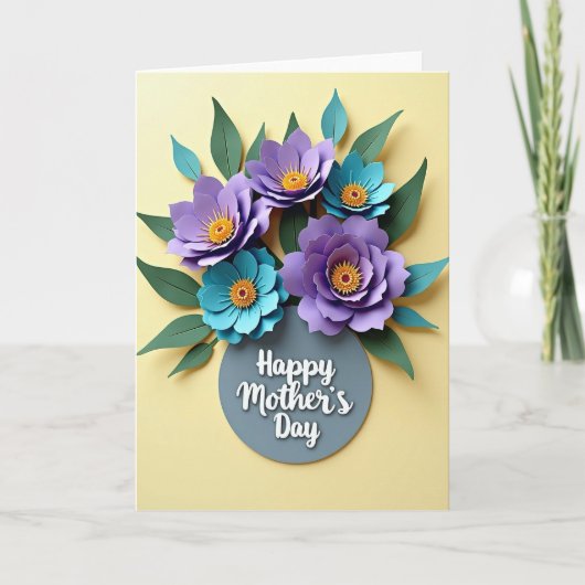Carte de motif jaune pastel (Devant)