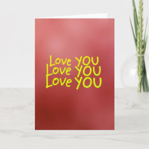 Carte de motif « Minimalist Love You »