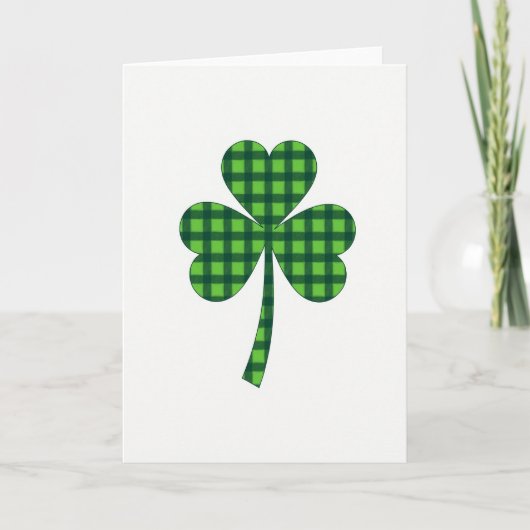 Carte de motif Trèfle à trois feuilles (Devant)