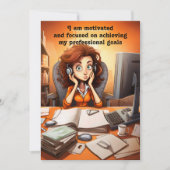 Carte de motivation Affirmation (Devant)