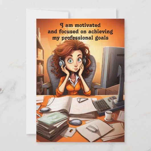 Carte de motivation Affirmation (Devant)