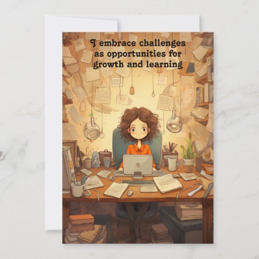 Carte de motivation Affirmation (Devant)