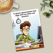 Carte de motivation Affirmation