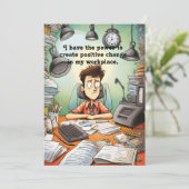 Carte de motivation Affirmation (Debout devant)