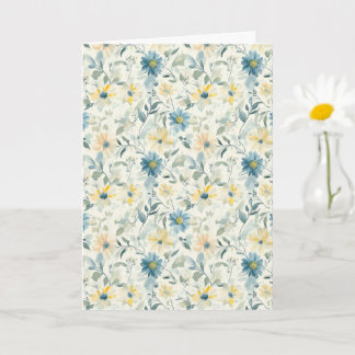 Carte de motivation aquarelle Soft Meadow Daisy