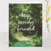 Carte De motivation continuez à faire avancer la (Fleur jaune)