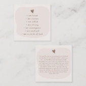 Carte de motivation d'affirmation moderne (Devant / Derrière)