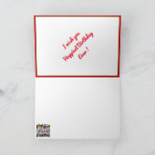 Carte de motivation d'anniversaire la plus heureus (Intérieur)