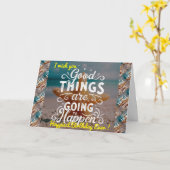Carte de motivation d'anniversaire la plus heureus (Fleur jaune)