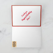 Carte de motivation d'anniversaire la plus heureus (Intérieur)