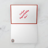 Carte de motivation d'anniversaire la plus heureus (Intérieur)