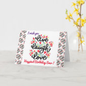 Carte de motivation d'anniversaire la plus heureus (Fleur jaune)