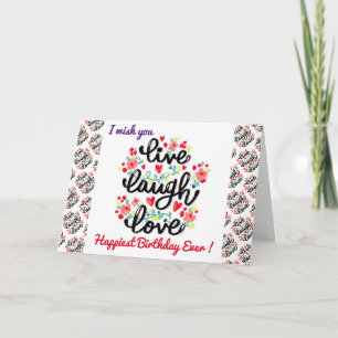 Carte de motivation d'anniversaire la plus heureus