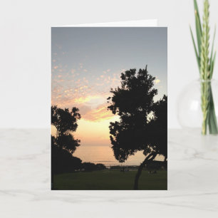 Carte de motivation de coucher du soleil