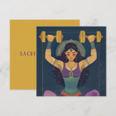 Carte de motivation de la déesse de la force sacré (Devant / Derrière)