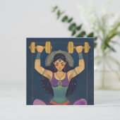 Carte de motivation de la déesse de la force sacré (Debout devant)