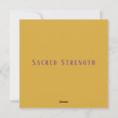 Carte de motivation de la déesse de la force sacré (Dos)