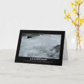 Carte de motivation LEADERSHIP (Fleur jaune)