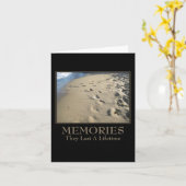 Carte De motivation : Les souvenirs durent une vie (Fleur jaune)