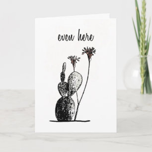 Carte de motivation minimale Cactus